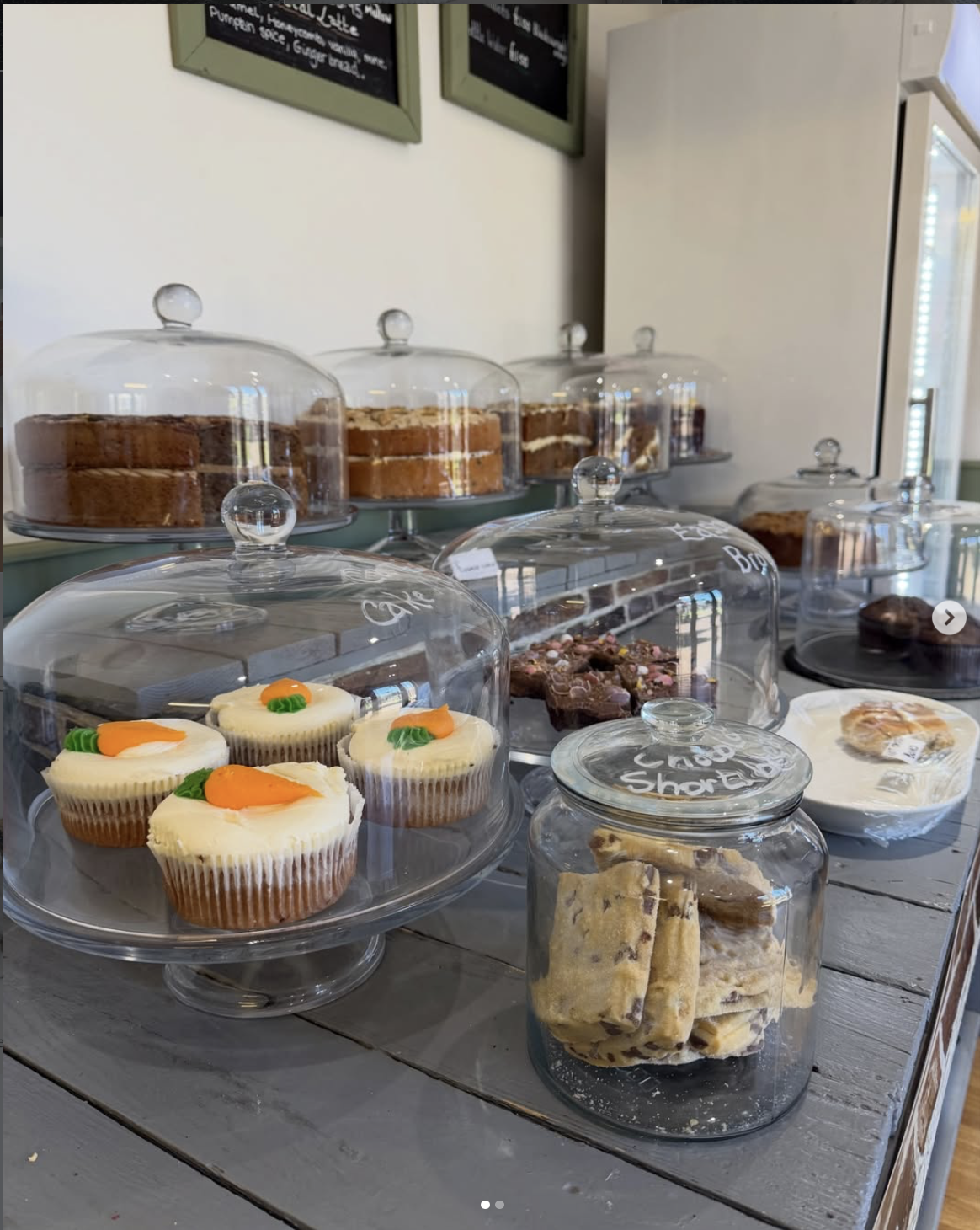 Homemade cakes and cookies at the Roots & Shoots cafΓ©